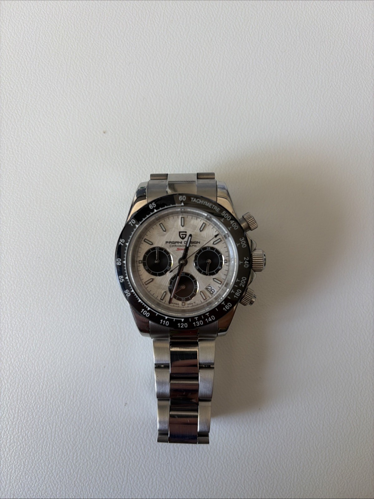 Men’s Silver Pagani Design Chronograph Watch