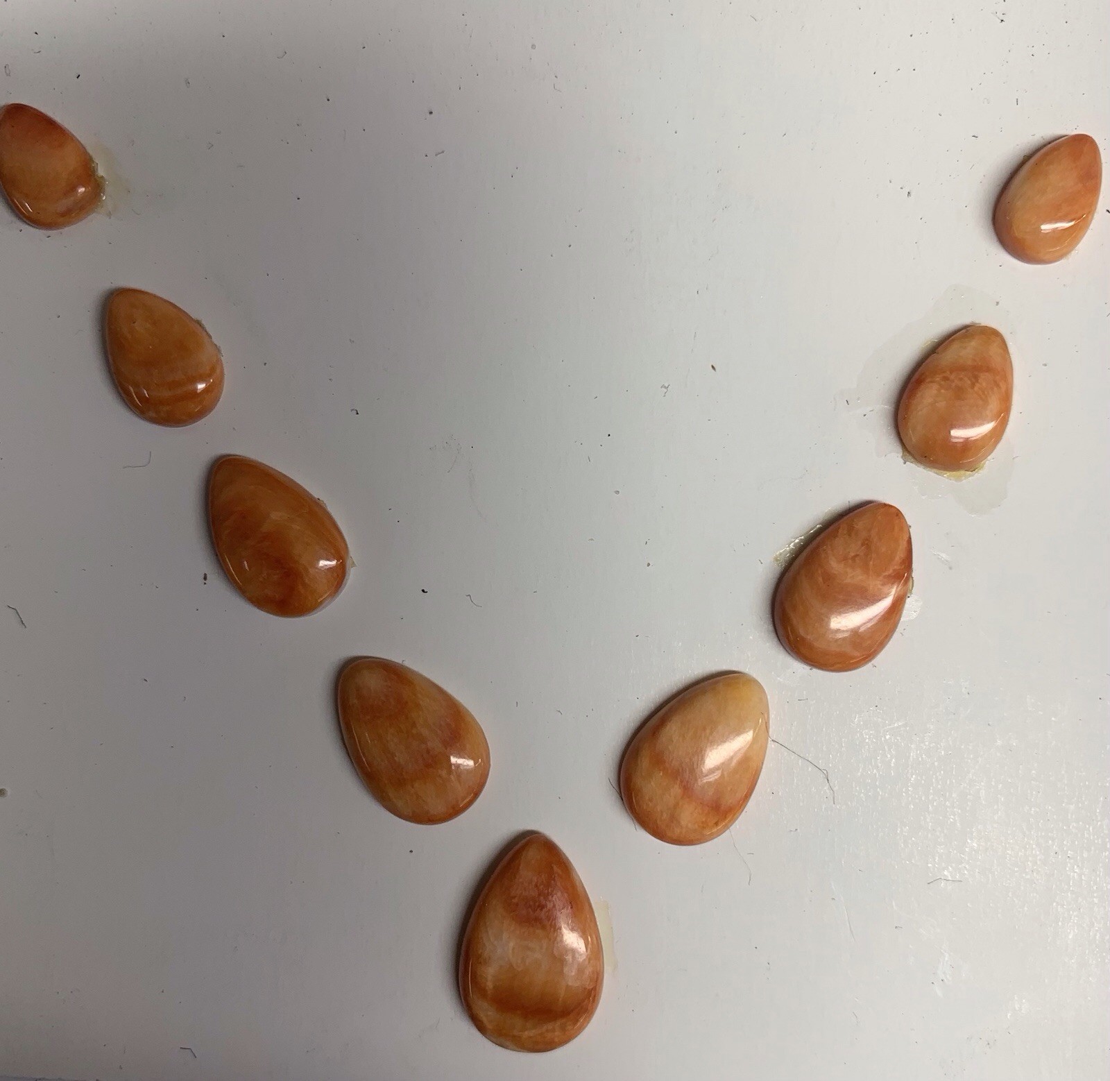 GRADUATED SPINY OYSTER CABOCHONS – 3.2 GRAMS #5