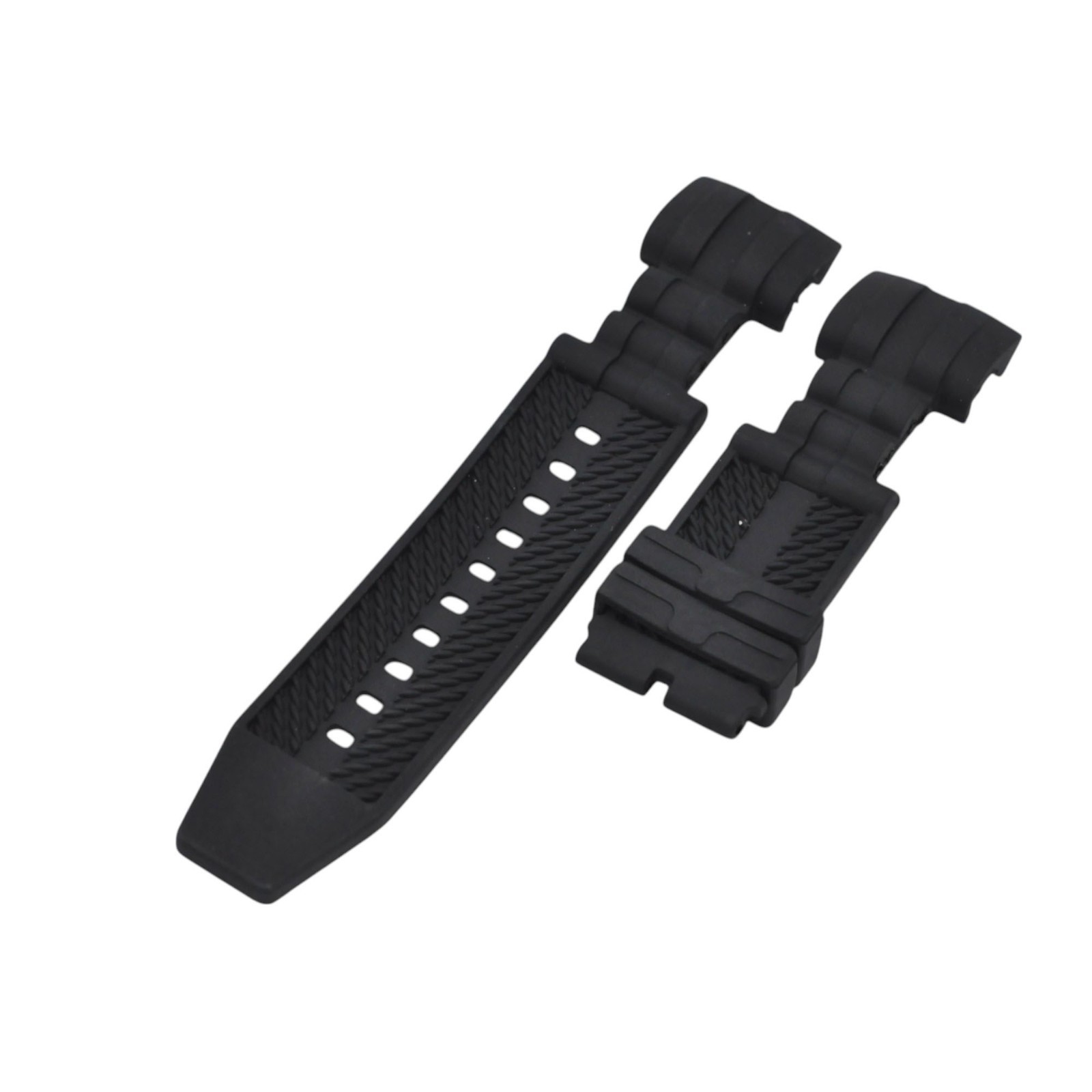 Bolt 90006 26mm Black Rubber Watch Strap For Invicta