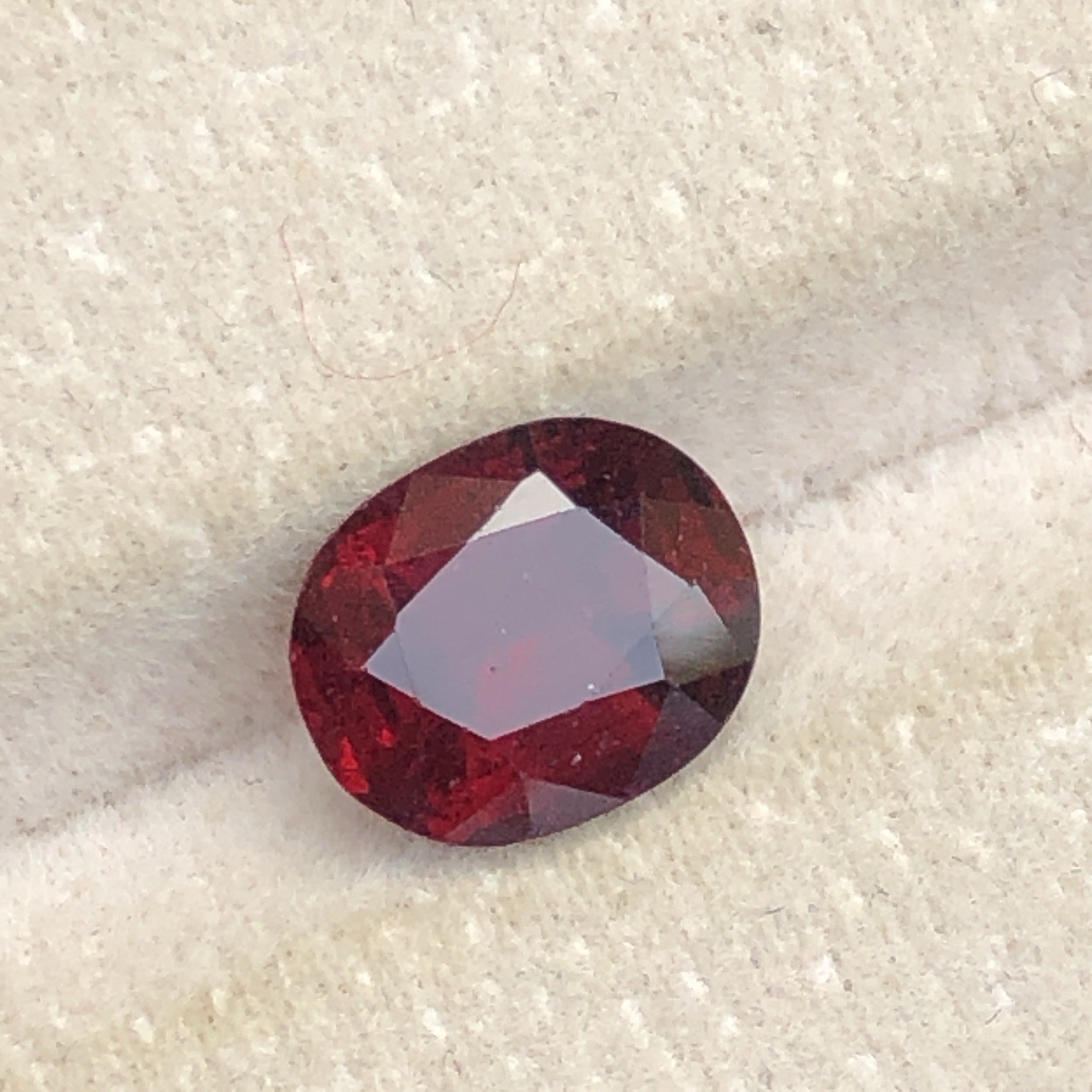 3.17 Ct Natural Faceted Rhodolite Garnet From Tanzania