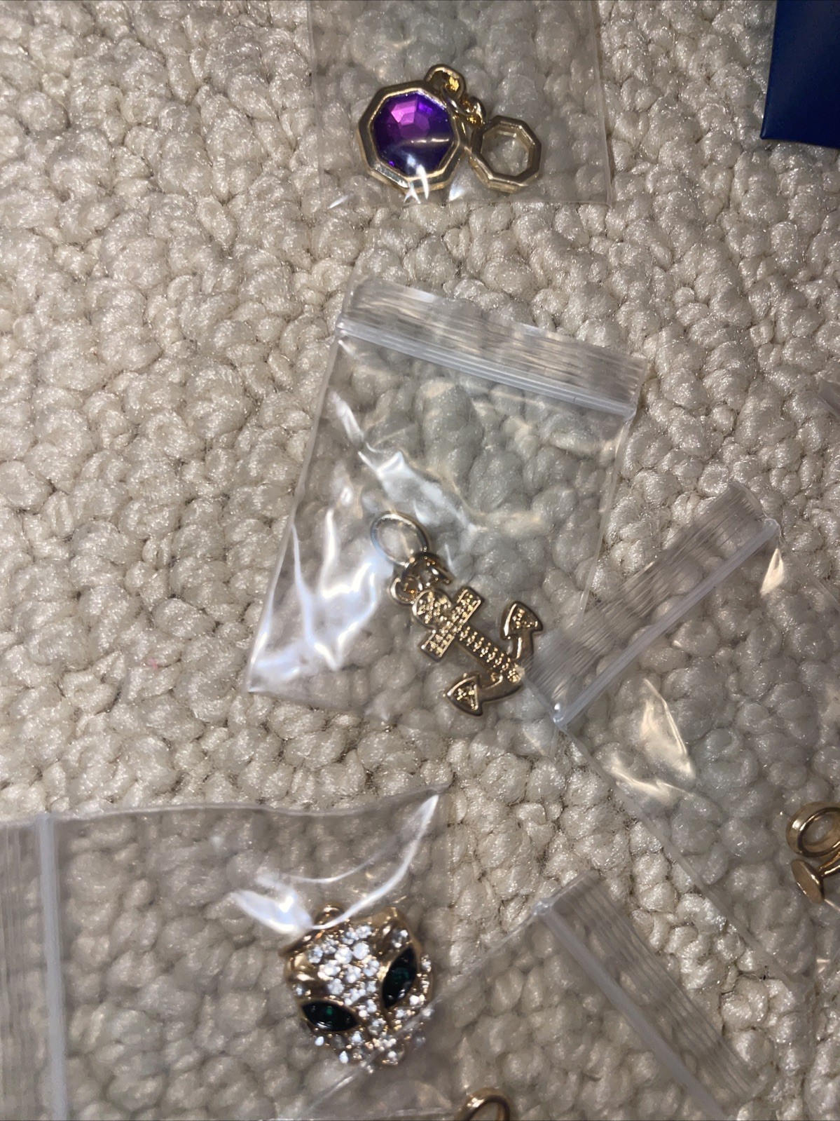 EFFY Necklace with Love- Set Of 7 Charms Gold Plated New