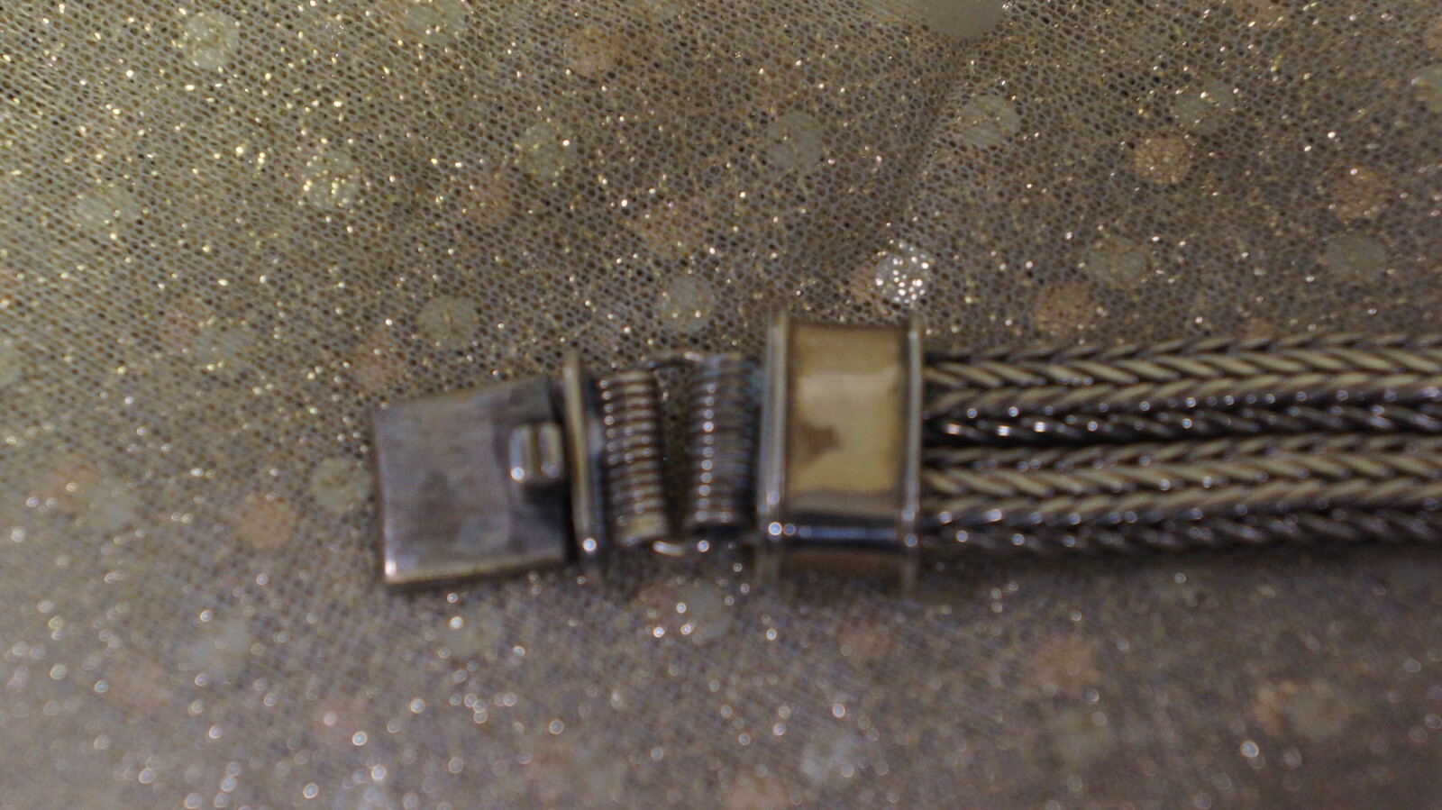 .925 STERLING SILVER BRACELET 2.5″ CLOSED 8″ LONG