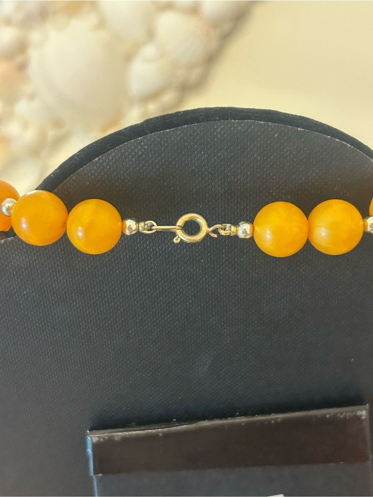 Mustard Yellow Bead Statement Necklace – Women Jewelry