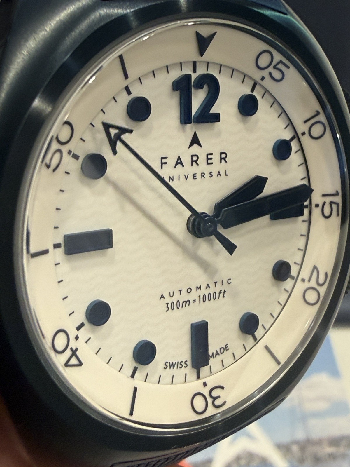 Farer Endeavour Ocean blue Titanium Series III Watch Automatic Swiss Made