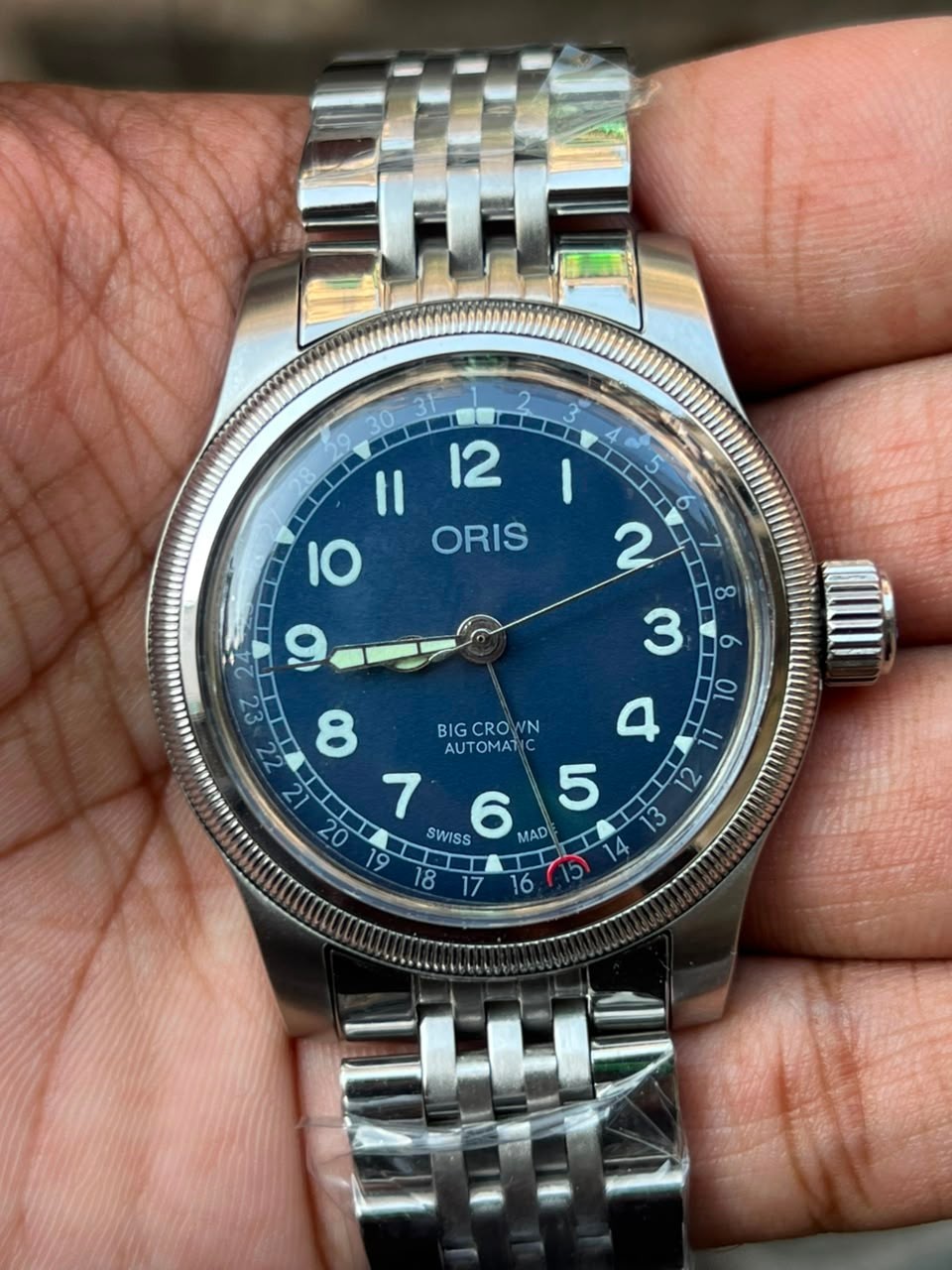 Oris Big Crown Automatic Blue Dial Stainless Steel Pointer Date Men’s Watch