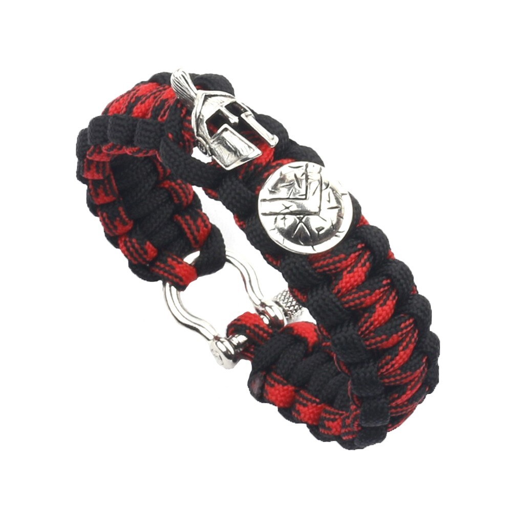 Outdoor Survival Spartan Paracord Rope Helmet Handmade Bracelets For Men