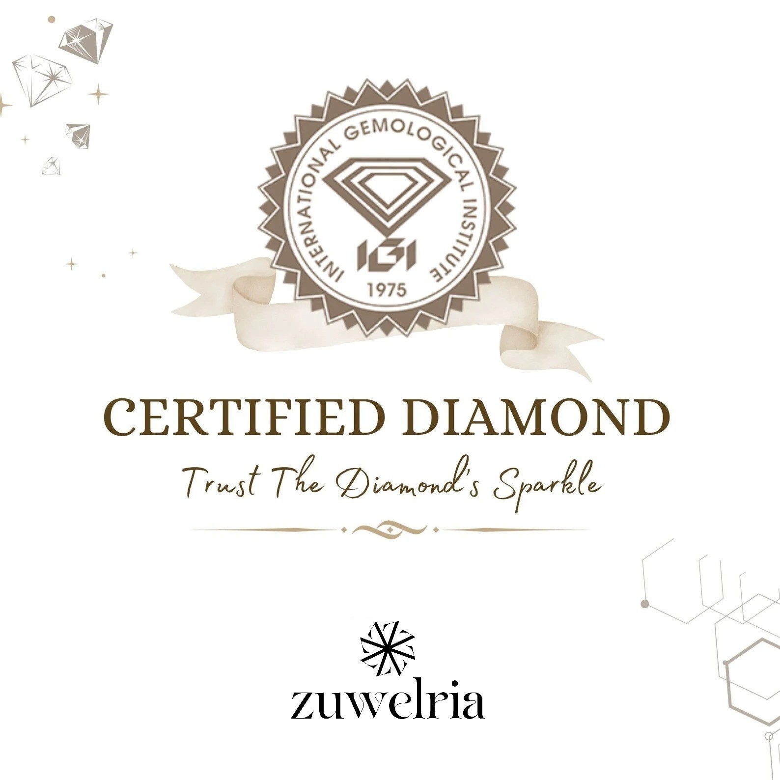 IGI Certified 3.54 Ct E-F/VS1 Lab Grown Diamond 14K White Gold Halo Bridal Ring