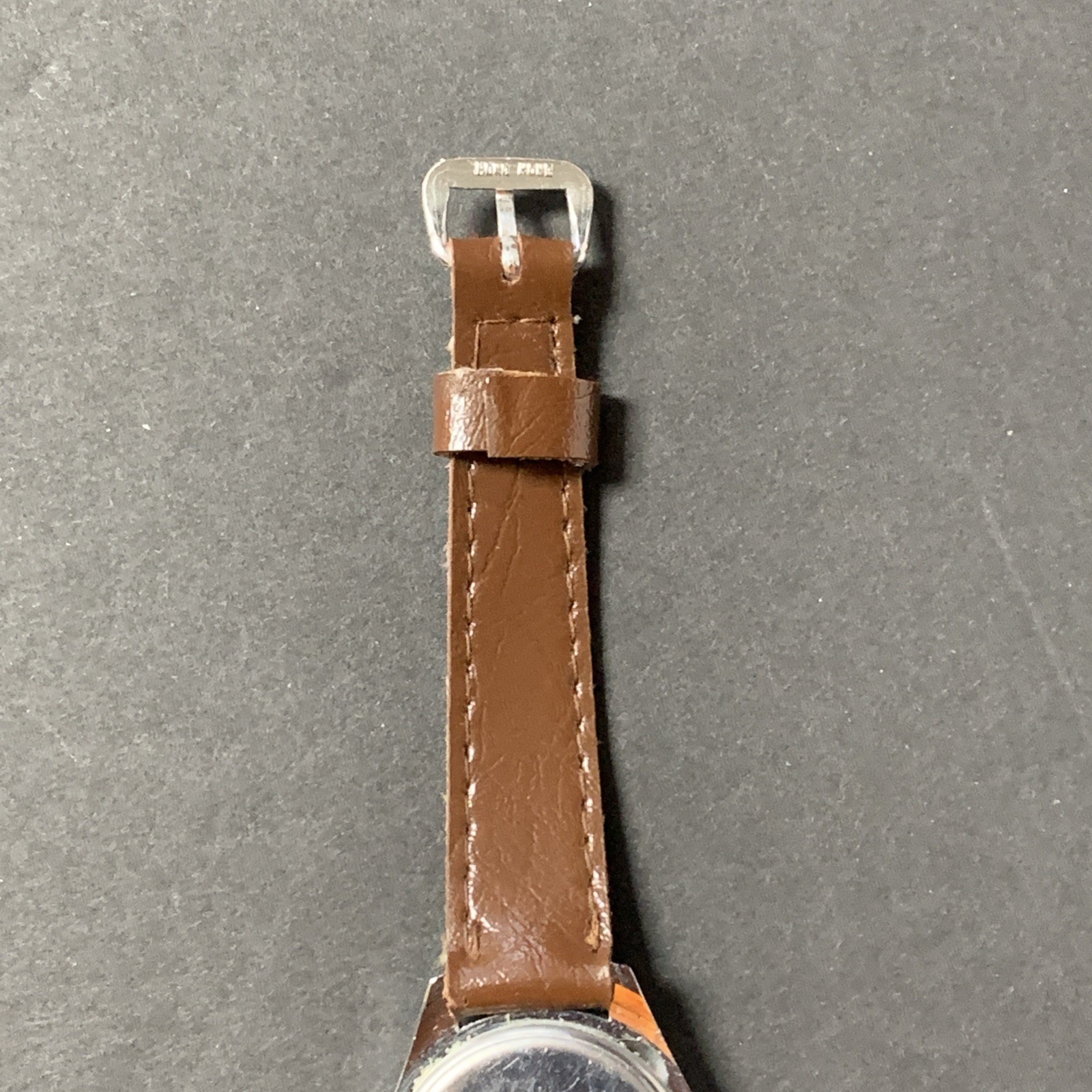 Vintage 80’s Pac-Man Watch w/Leather Band – Pac-Man & Blinky – Made in Hong Kong