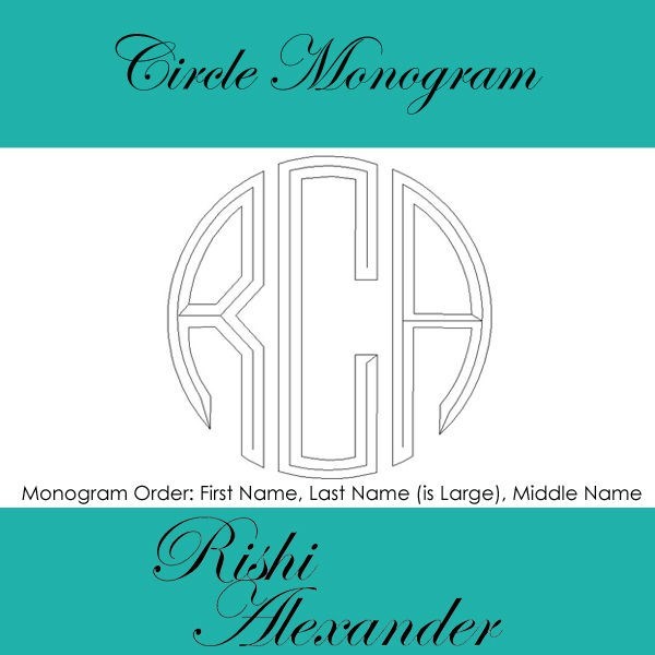 925 Sterling Silver Round Monogram Personalized Earrings