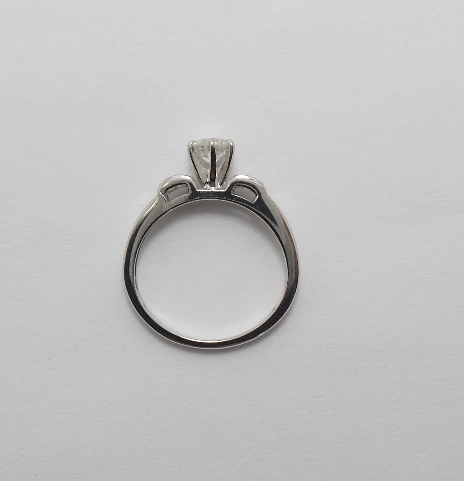 1/2 Natural Diamond Anniversary Engagement Wedding Band Ring 14K White Gold