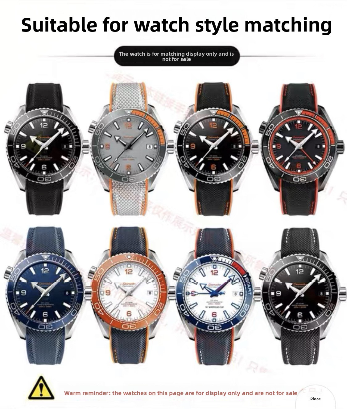 Quality Nylon Rubber Bottom Watch Stras Mens Sport Wristband 20mm 22mm for Omega