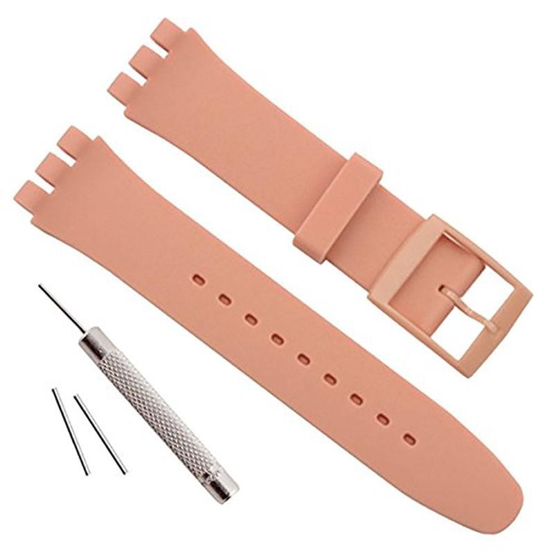 Jelly Silicone Watch Strap for Swatch 16mm 17mm 19mm 20mm Waterproof Band
