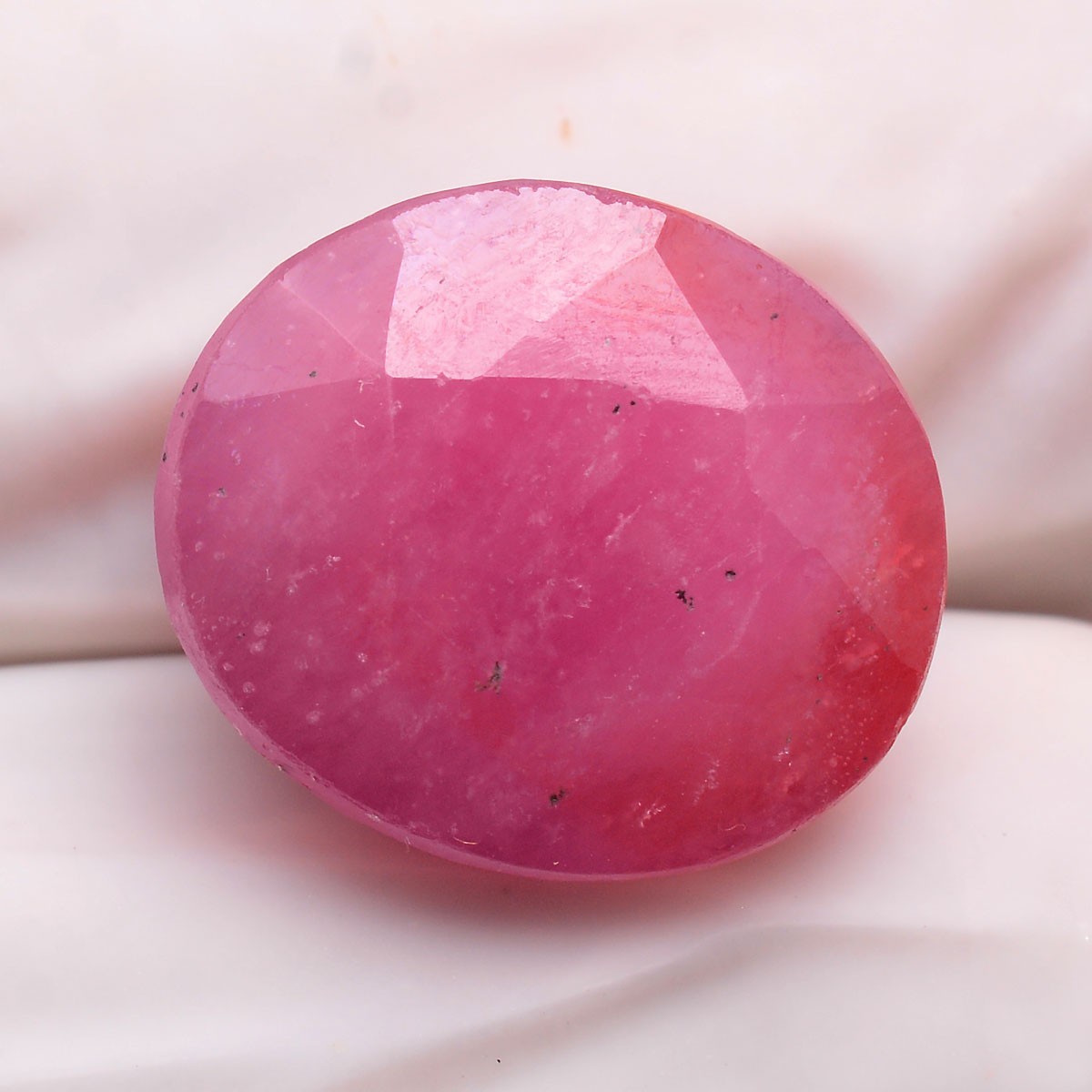 19.50 Cts Natural Mozambique Ruby 14.91mmx12.88mm Oval Cut Huge Loose Gemstone