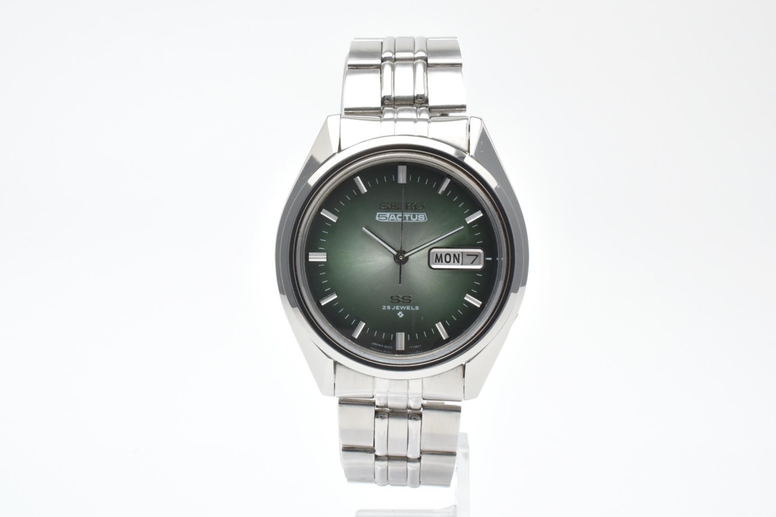 🎦Vintage 1972 [Near MINT] SEIKO 5 ACTUS 6106-7510 Green Automatic Men’s JAPAN