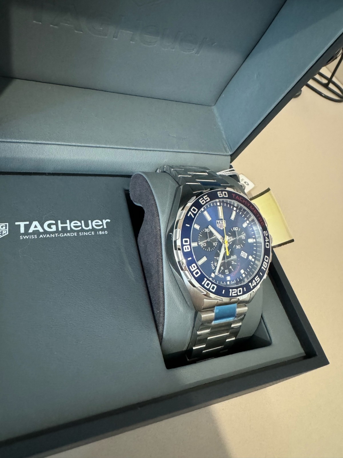 TAG HEUER Formula 1 Red Bull Racing Quartz Chronograph Blue Men’s Watch CAZ101AB