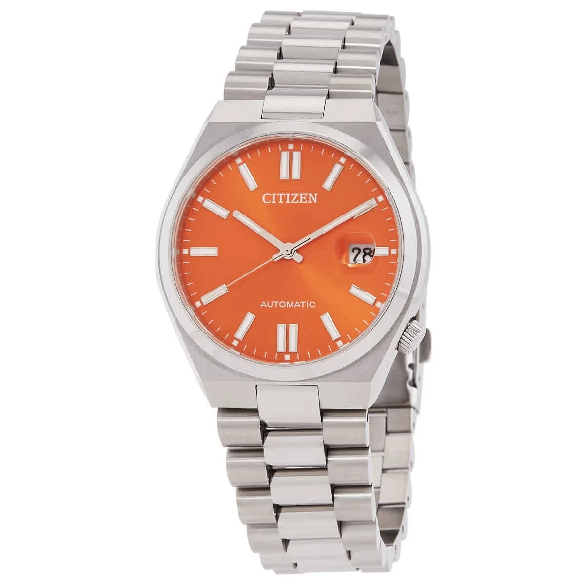 Citizen Men’s Tsuyosa Automatic Orange Dial Watch – NJ0151-53Z NEW