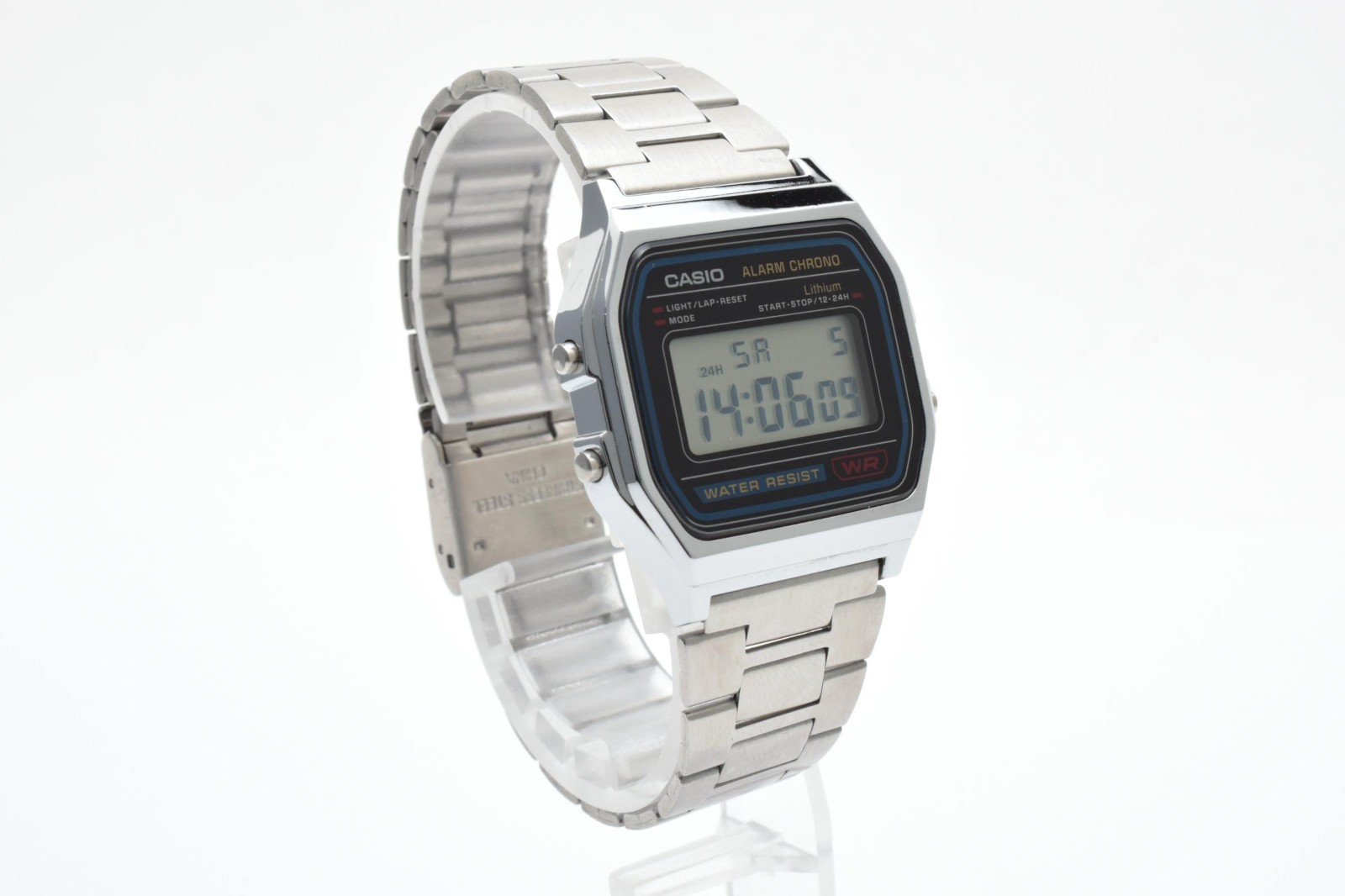 [Near Mint] CASIO 593 A158W Digital Alarm Chronograph Watch Quartz Made CHINA