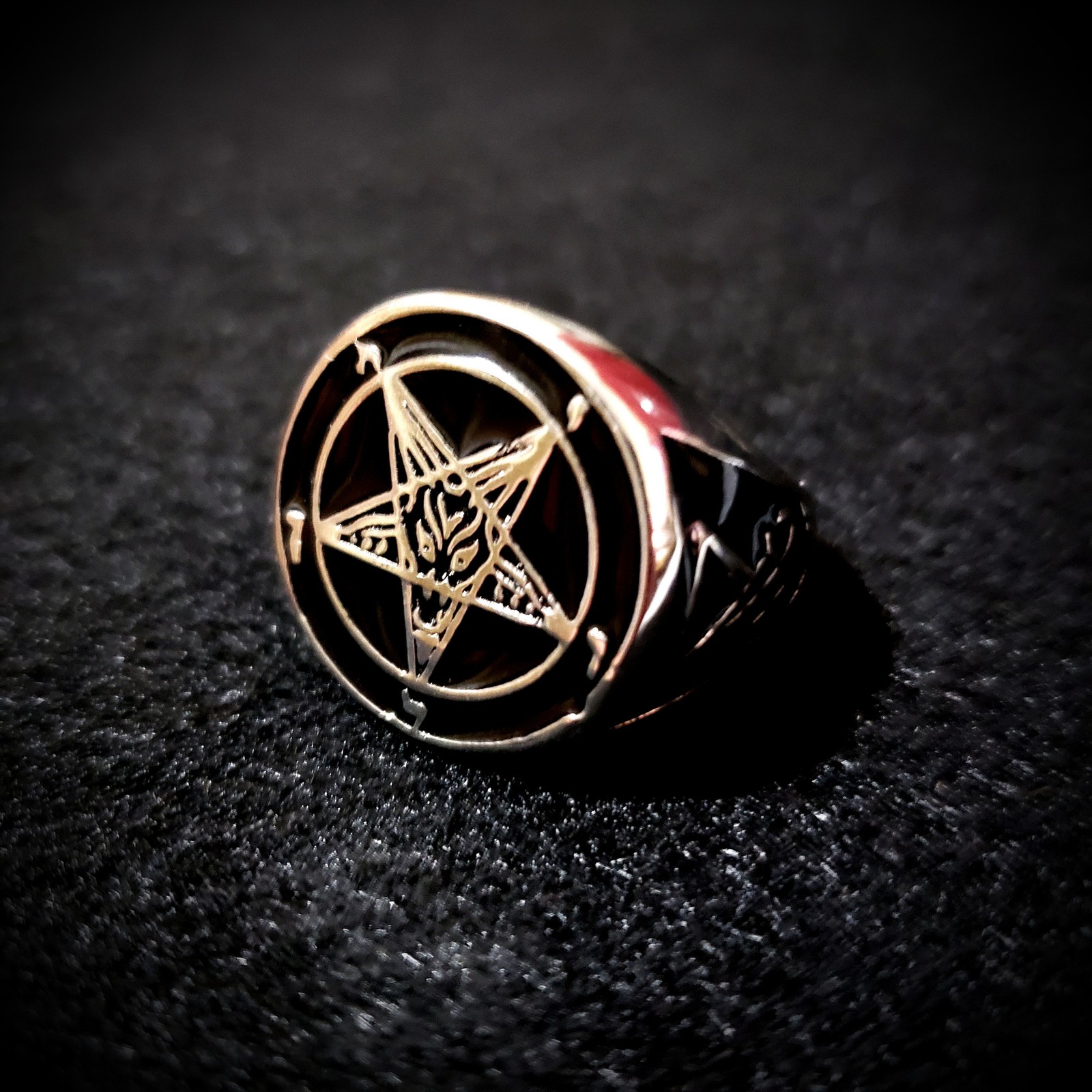 Sigil of Baphomet Ring Church of Satan goth punk occult alternative satanism