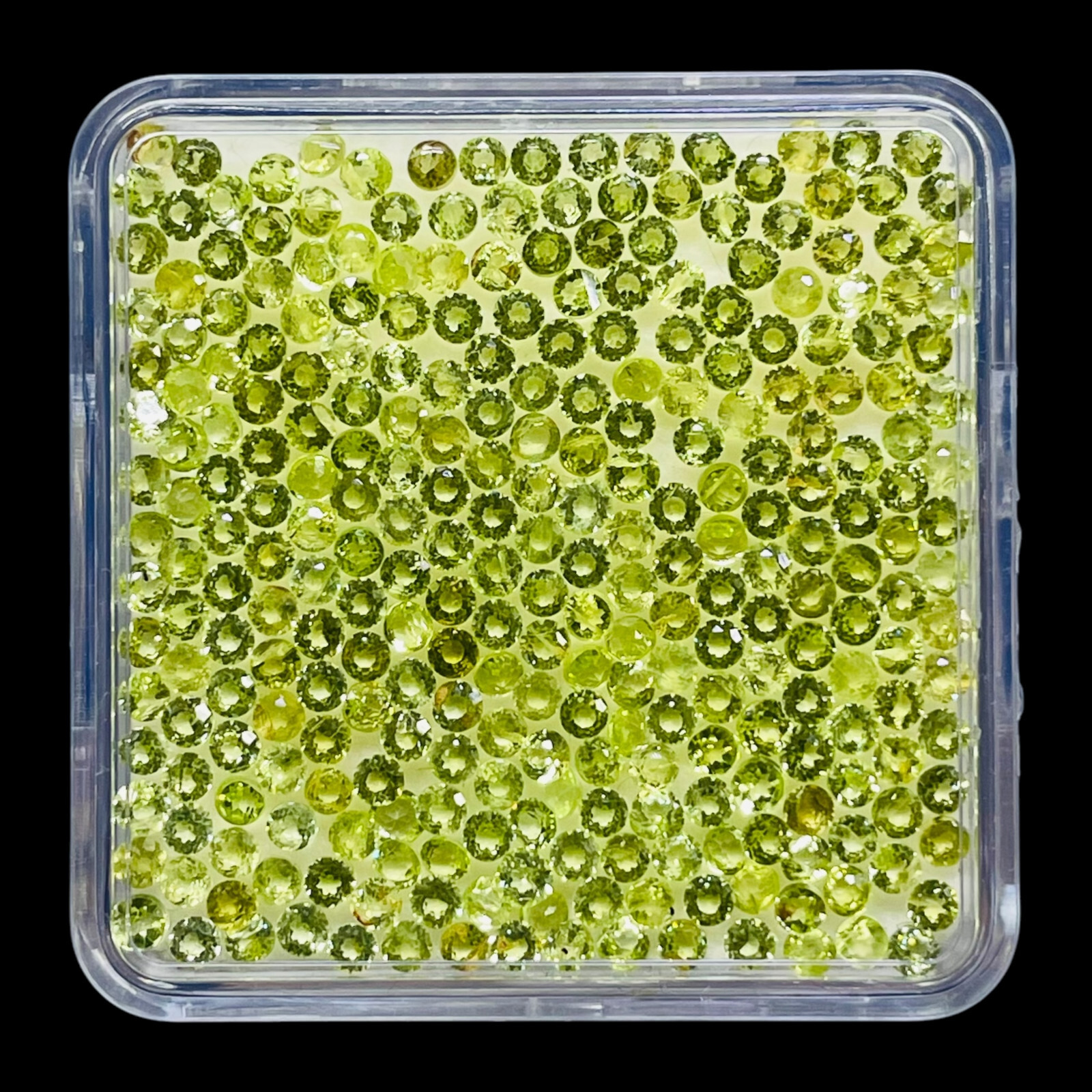 250 Pcs Natural Peridot 2mm Round Cut Loose Untreated Wholesale Gemstones Lot