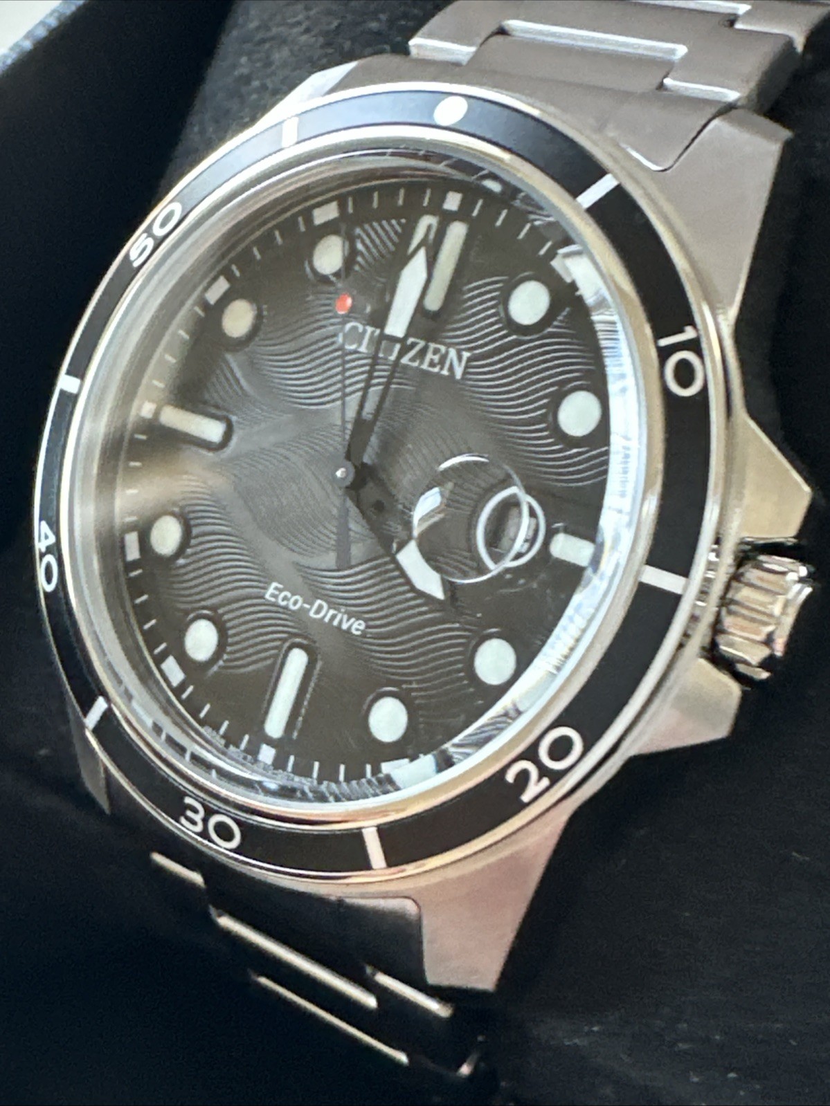 Citizen Marine 1810 Eco-Drive Black Dial Men’s Watch AW1816-89E