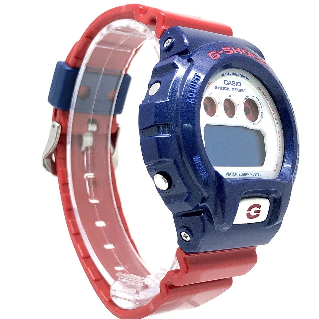 G-Shock DW 6900AC 2 blue red series glossy paint color LCD 3rd graphic stars and