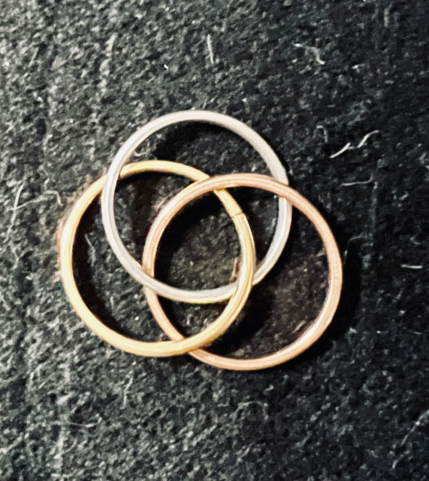 Silver, Gold & Rose Gold Anxiety Ring