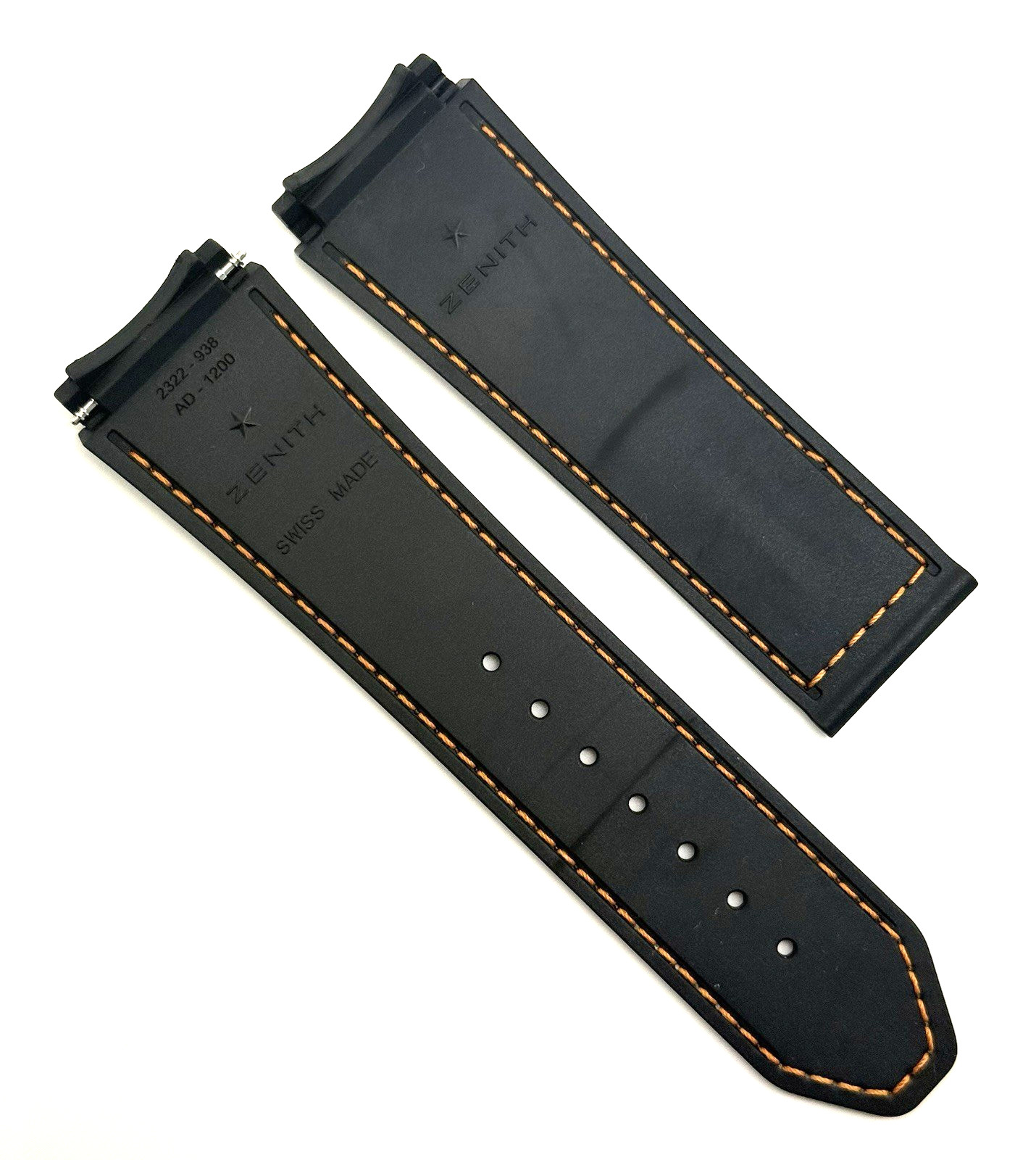 Zenith Defy 21 23mm x 22mm Gray Fabric Watch Strap Band 2322-938 Authentic OEM