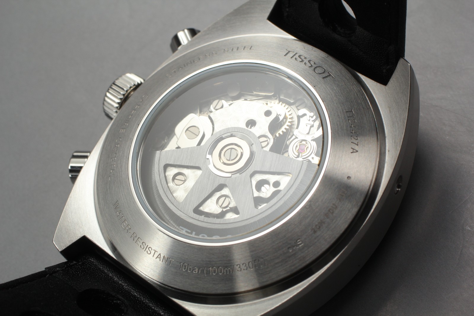 TISSOT Heritage T124427A Black Automatic Chronograph Men’s Watch 43mm JAPAN Box