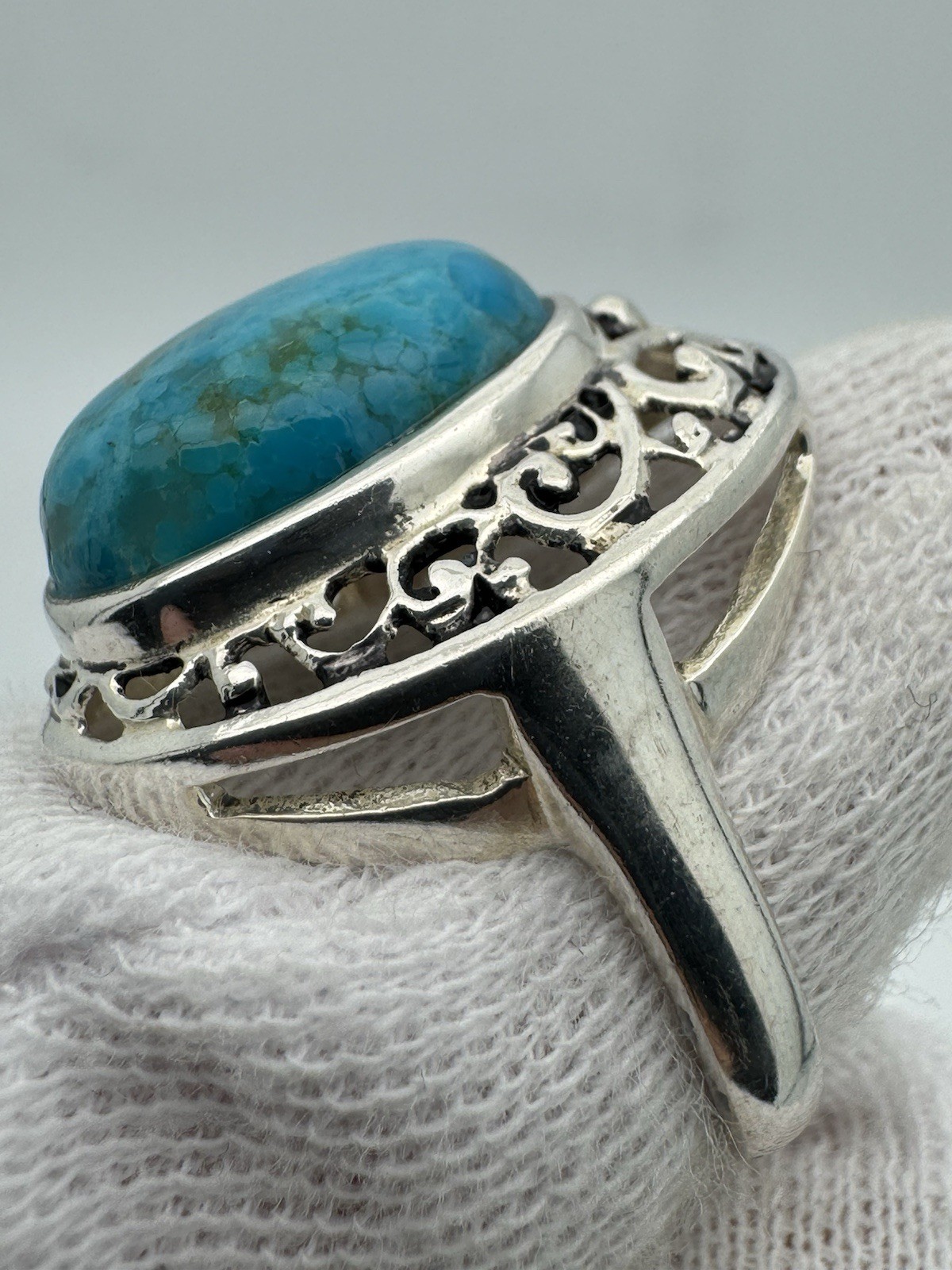 BBJ Bangkok Ratnaraj Sterling Silver Turquoise Ring