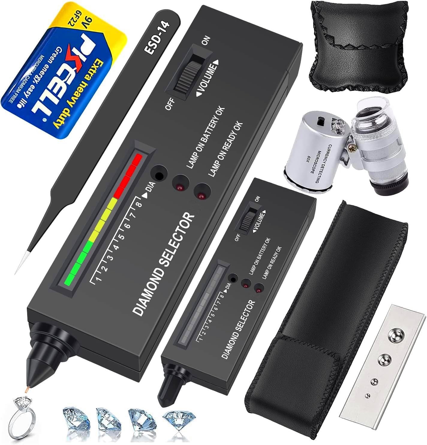 Professional Diamond Tester Pen, High Accuracy Jewelry Diamond Tester,
