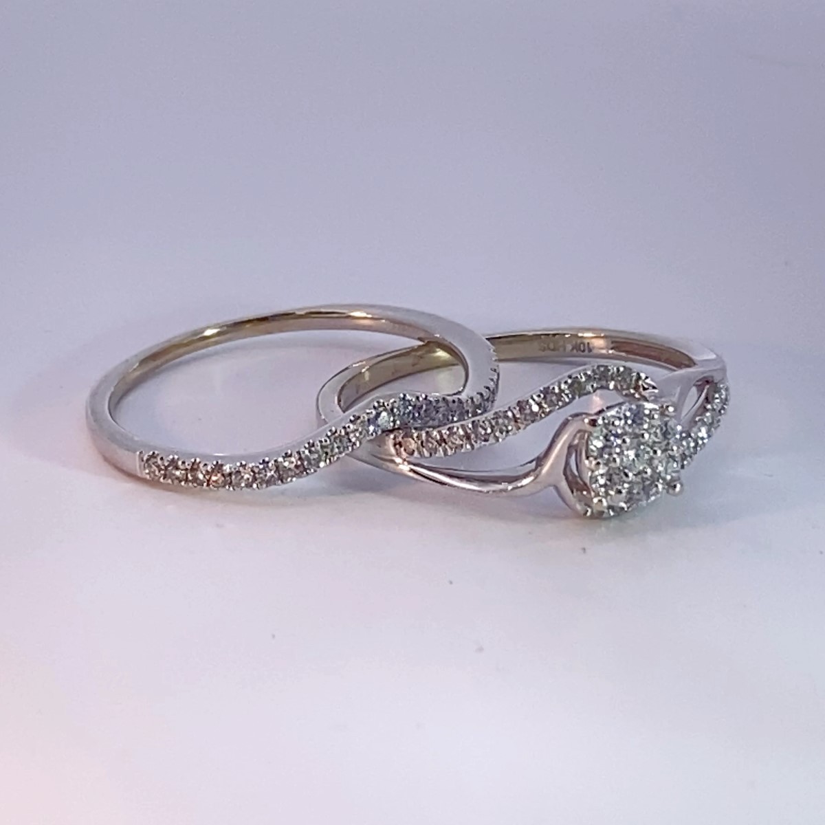 Lady’s Diamond Wedding Set 38 Diamonds .365 Carat T.W. 10K White Gol (MI1071325)