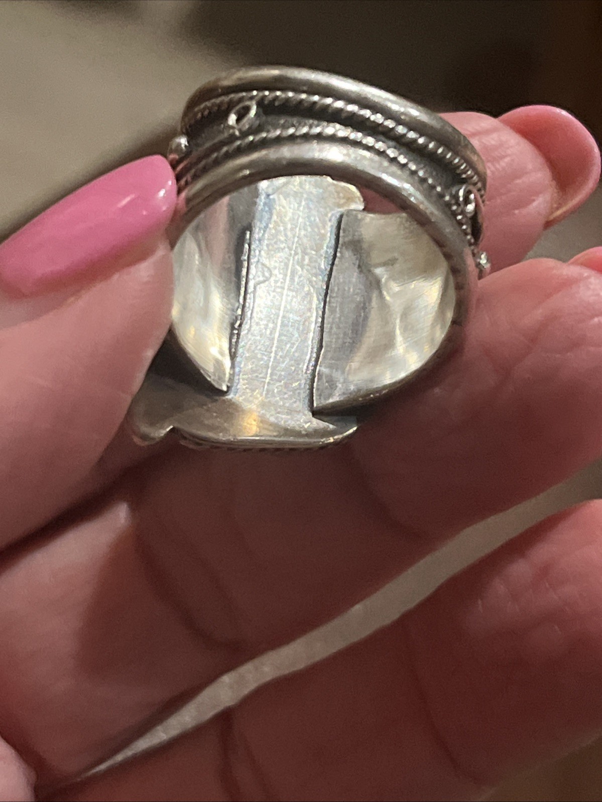 N A Huge Turquoise Ring Kee Begay Size 11 (19.5grams)