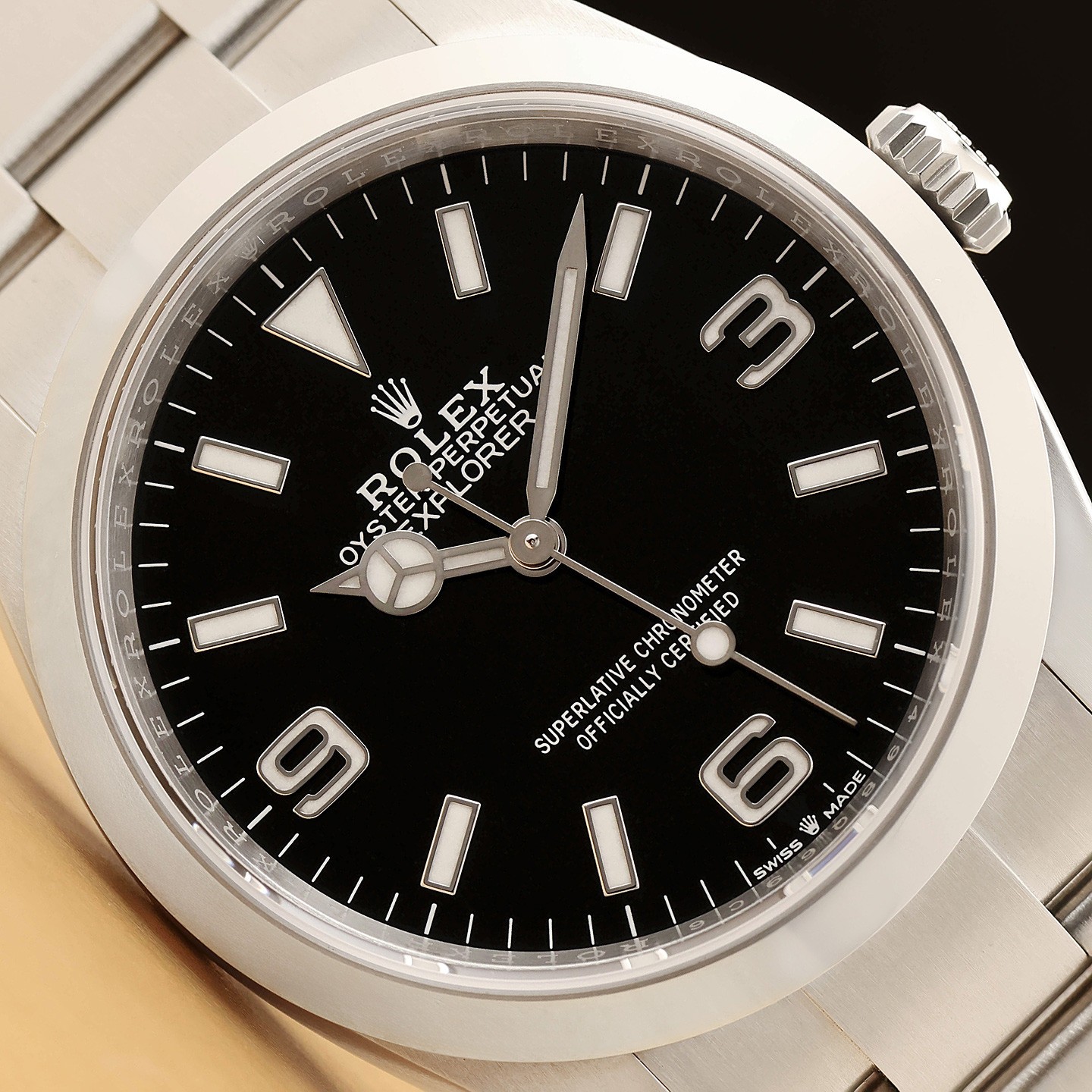 2025 CARD ROLEX EXPLORER I 124270 BLACK ARABIC 36MM STAINLESS STEEL WATCH