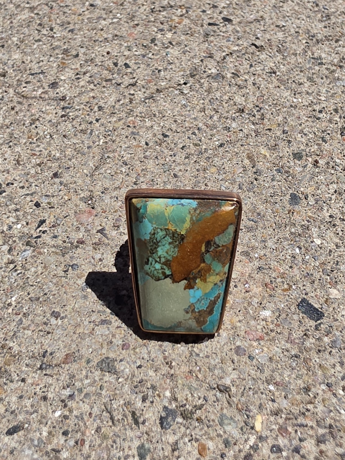 MIND FINDS BY JAY KING DTR Boulder Turquoise Copper Ring Size 8