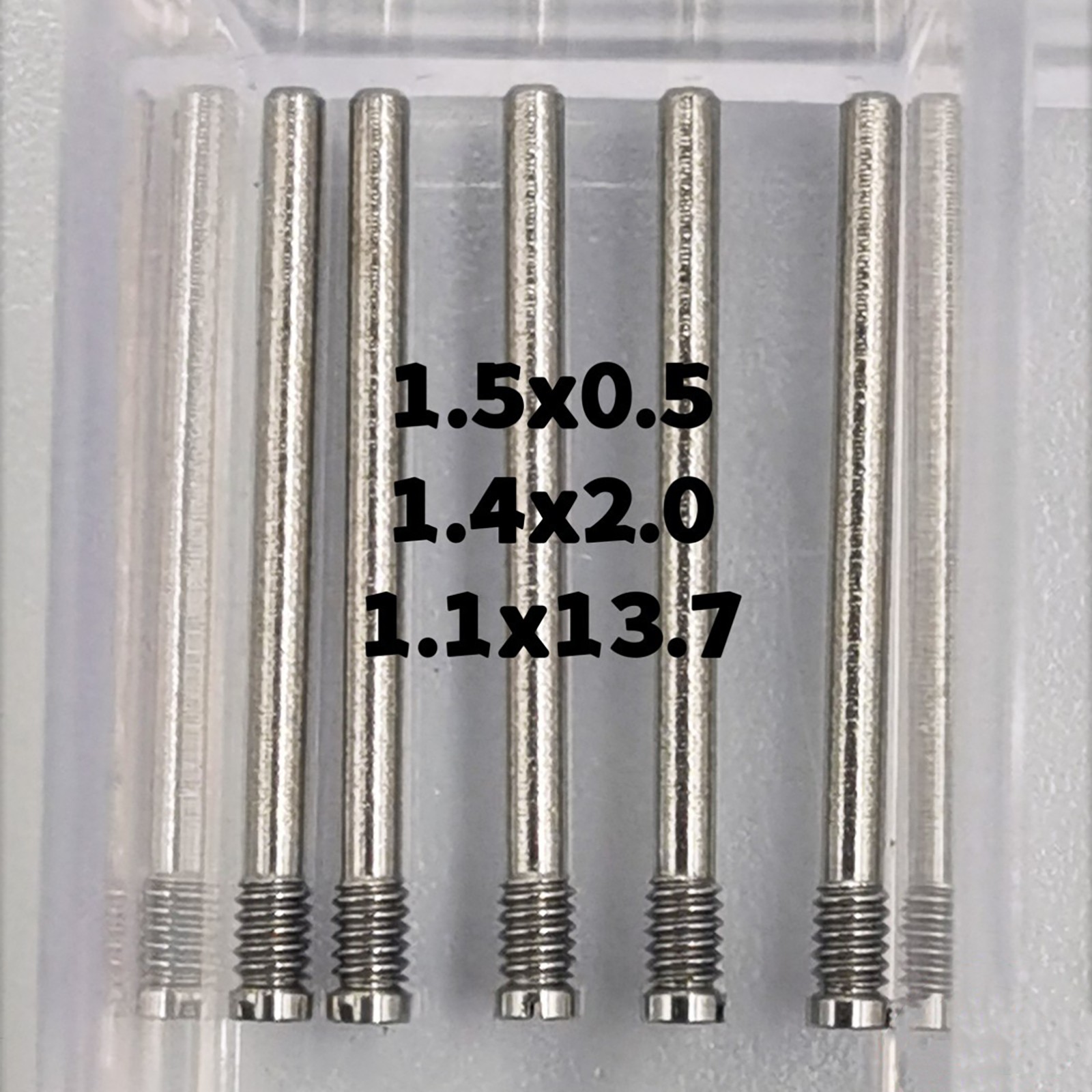 100Pack 20 Size Stainless Steel Watch Band Screw Assortment Repair Parts For Rlx