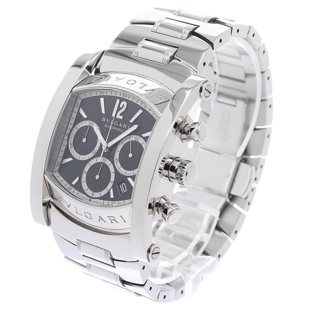 BVLGARI Assioma AA48SCH Chronograph Date black Dial Automatic Men’s Watch_955038
