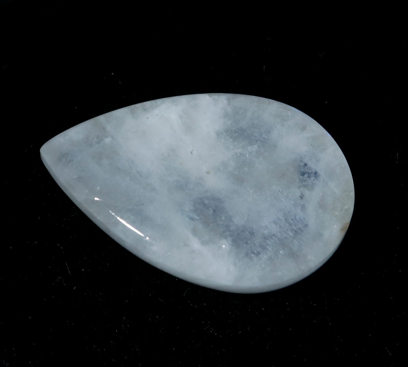 100% Certified Natural Rainbow Moonstone Pear Cabochon Gemstone 14.30 Ct
