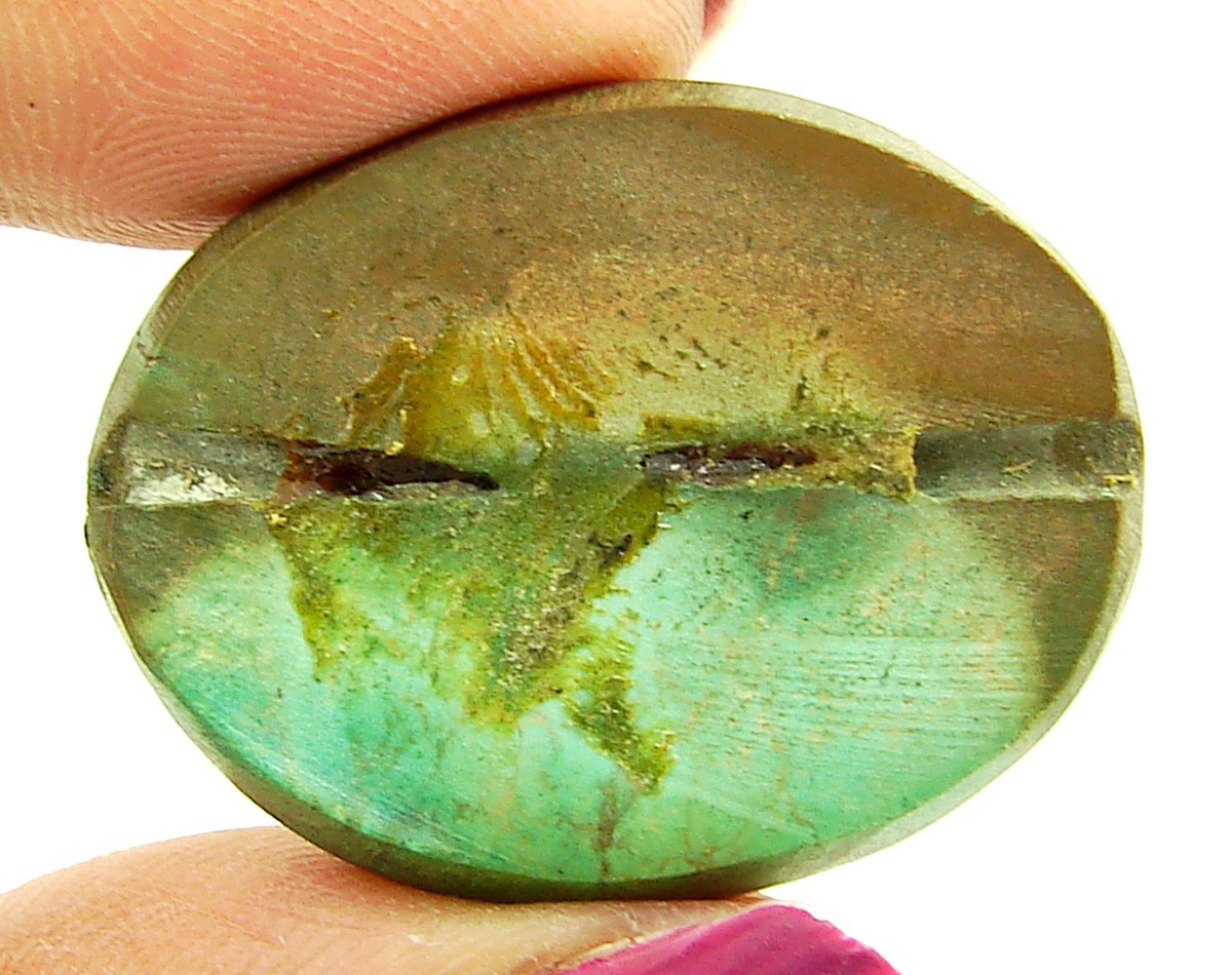 45.45 Ct Natural Tibet Turquoise Loose Gemstone Cabochon Wire Wrap Stone – 4003