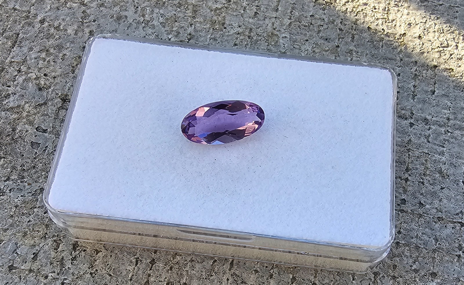 Amethyst 13.7mm x 6.8mm Oval Loose Stone