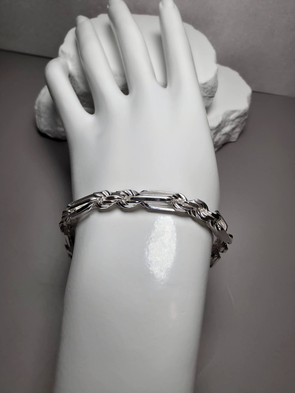 8″ 5.6mm 18g Figarope Milano Bracelet Solid 925 Sterling Silver Stamped
