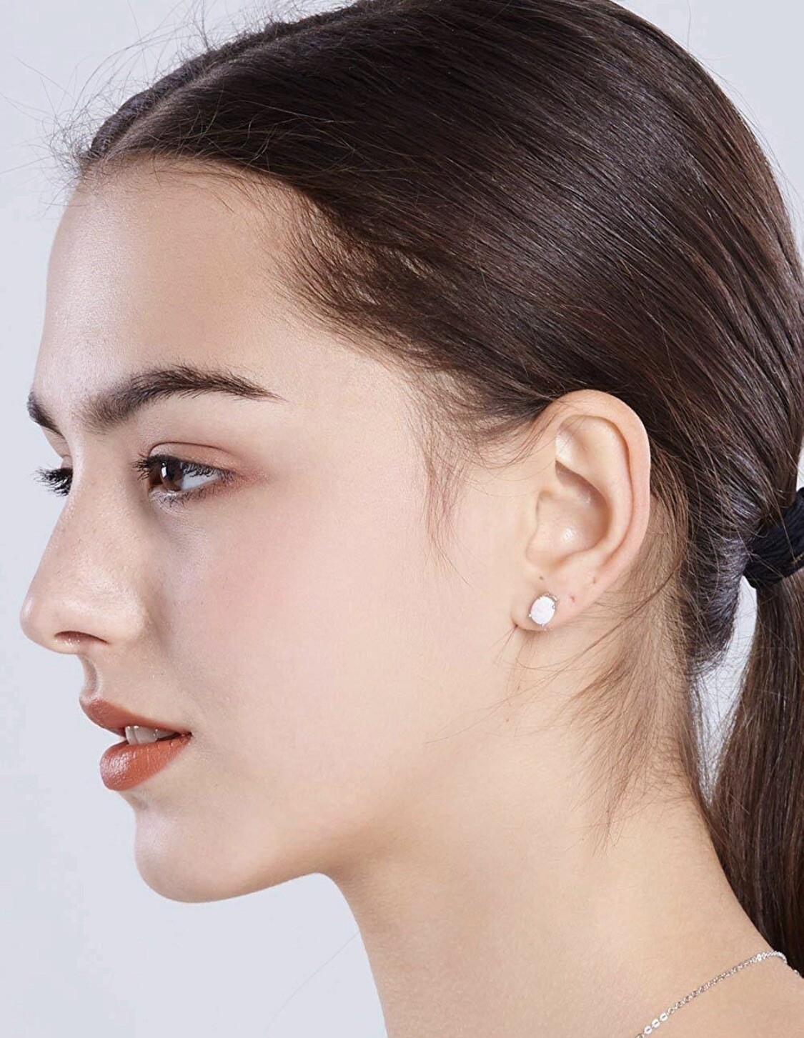 Natural 2.00 Carat Opal Oval Shape Stud Earrings 14K Yellow Gold Value $595