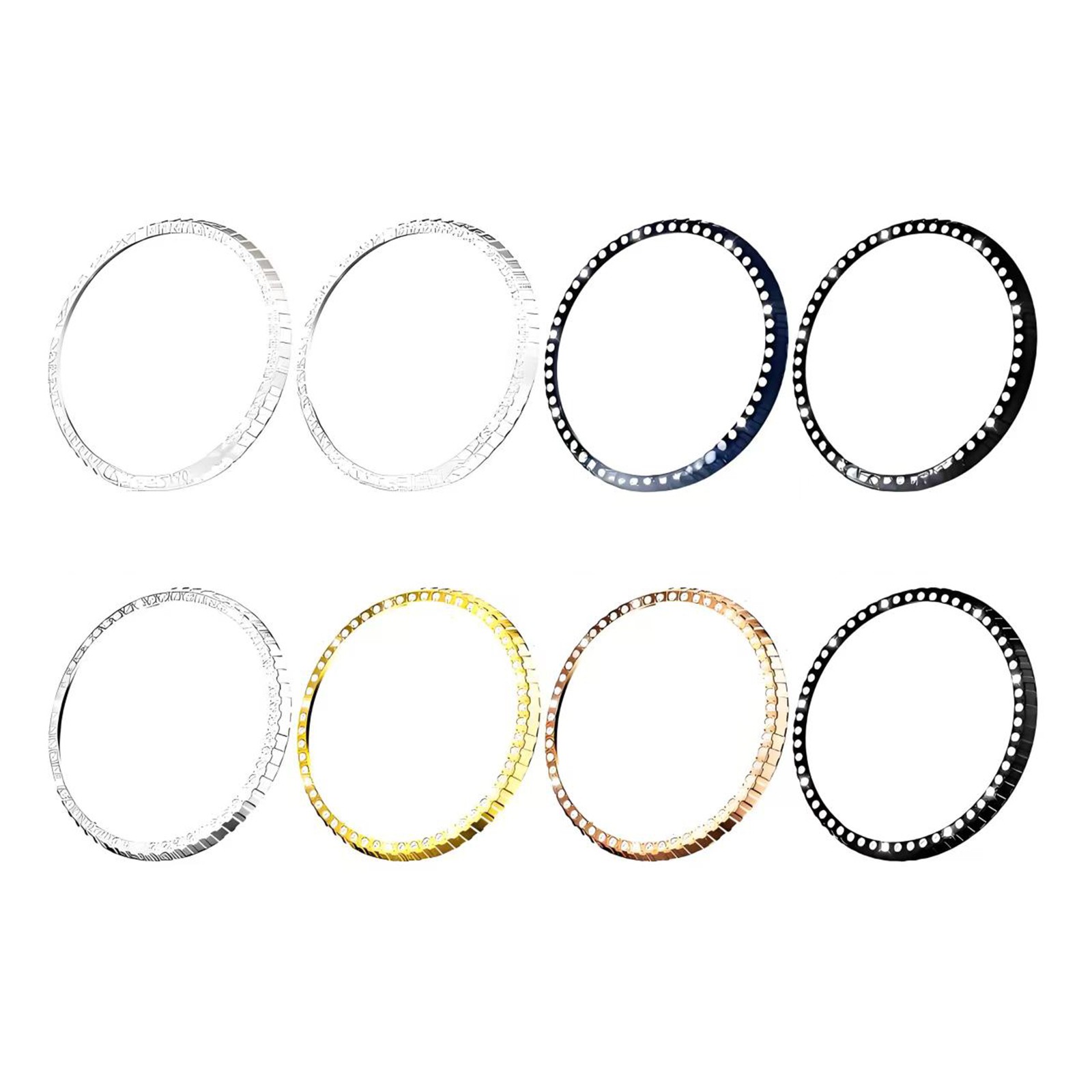 For Samsung Galaxy Watch8 Classic 46mm Metal Bezel Ring Frame Diamond Case Cover
