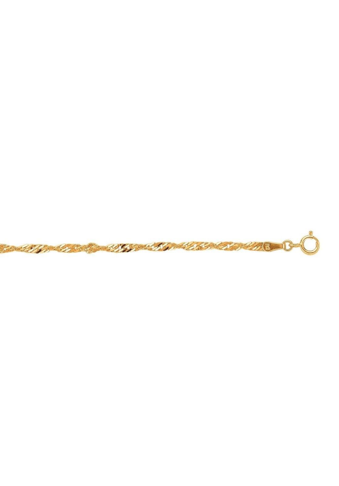 10k Yellow Gold 20″ Singapore Pendant Link Chain/Necklace 2.2mm 4.3 Grams