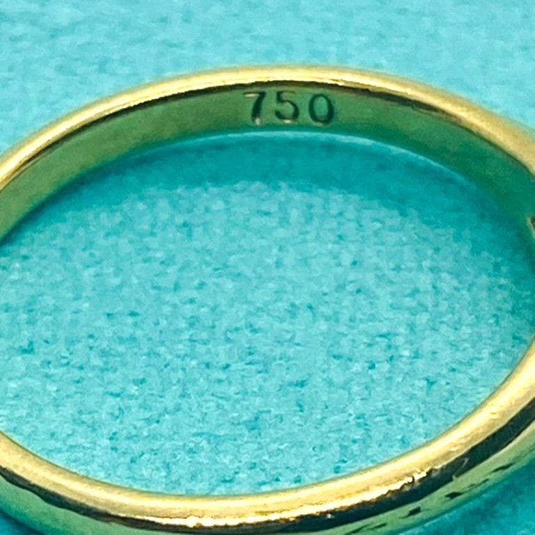 Tiffany & Co Blue Pear Shape Blue Stone 18k Yellow Gold