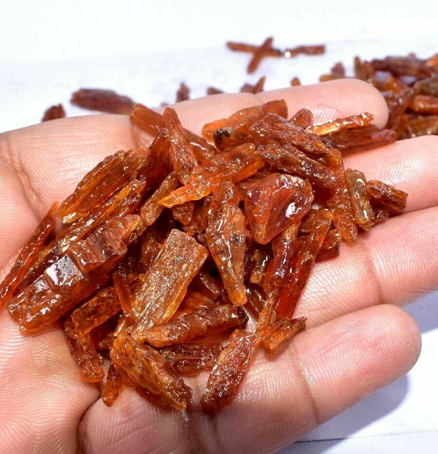 Untreated Natural Orange Kyanite Earth-Mined Facet Specimen Wholesale Rough !