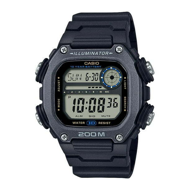 Casio DW291HX-1A Illuminator Men’s Digital Black/Gray Resin Strap Watch