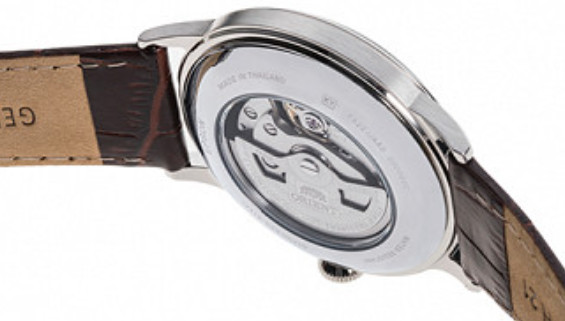 Orient Watch Automatic Men’s Small Second White Brown Strap