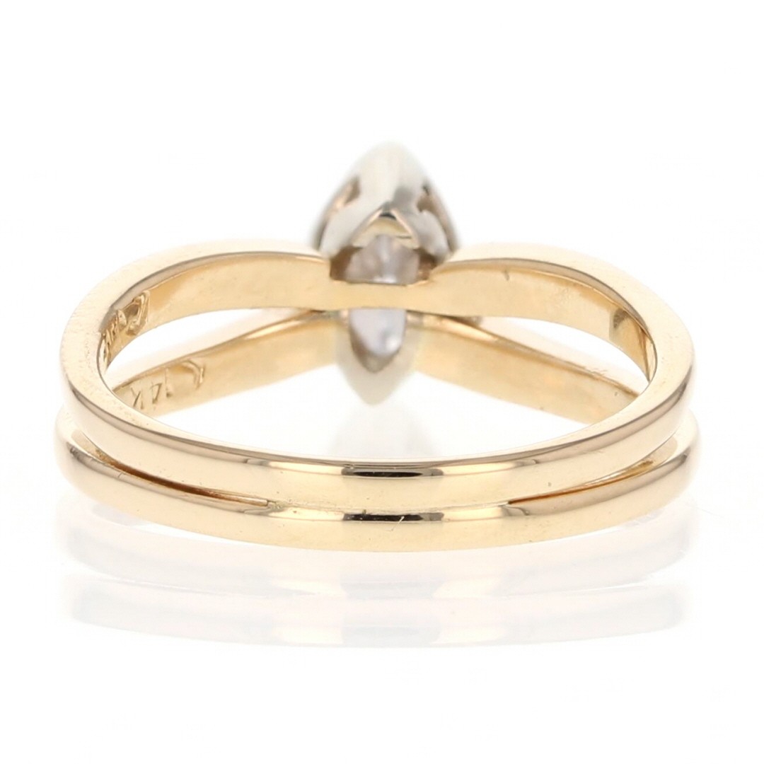 .31ct Marquise Cut Diamond Split Shank Engagement Ring 14k Yellow Gold Size 5