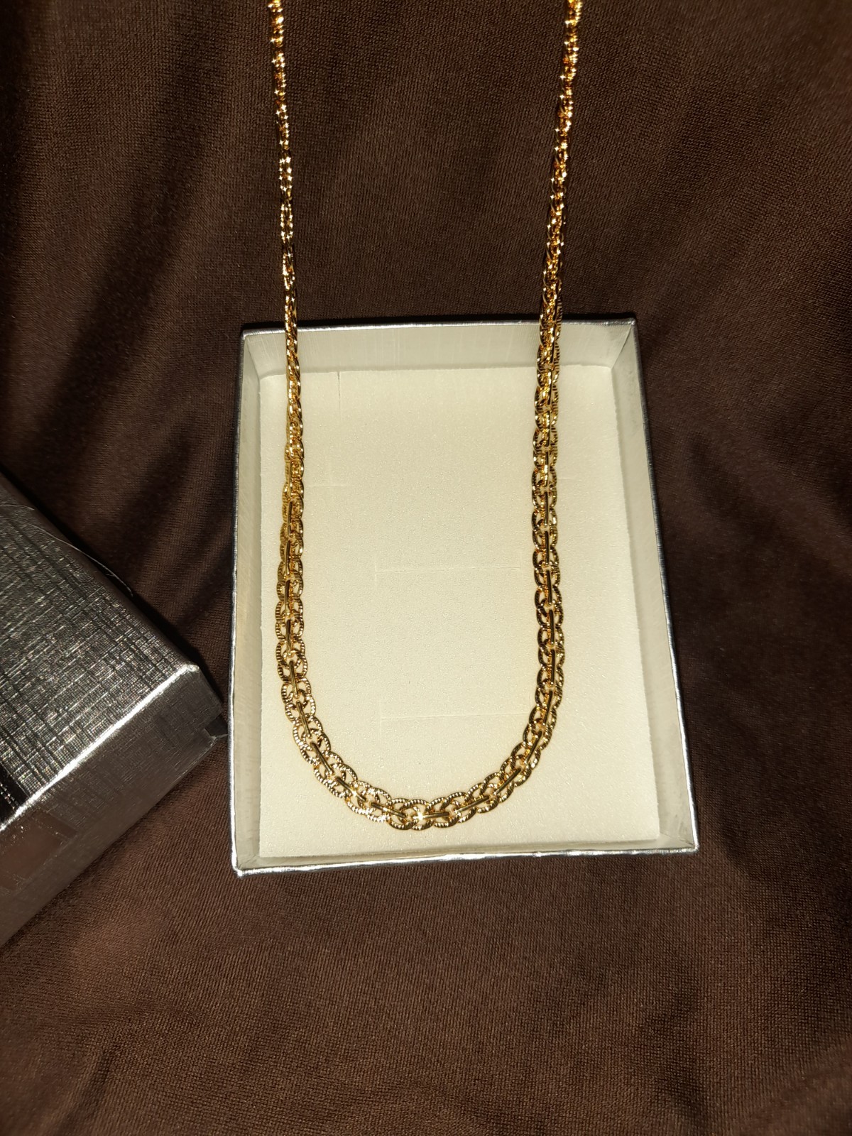 18k Yellow Gold Chain Necklace Italy 750