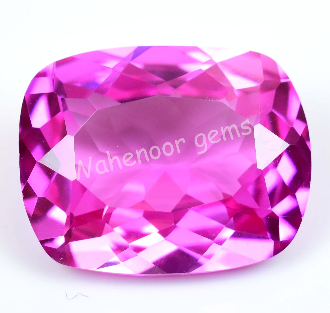 Natural Mogok Pink Ruby 37.20 Ct Cushion Certified Flawless Loose Gemstone